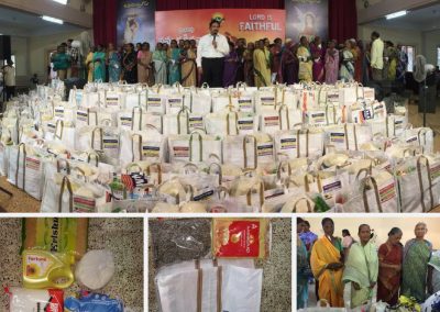 Providing 100 widows with food supplies for three months!